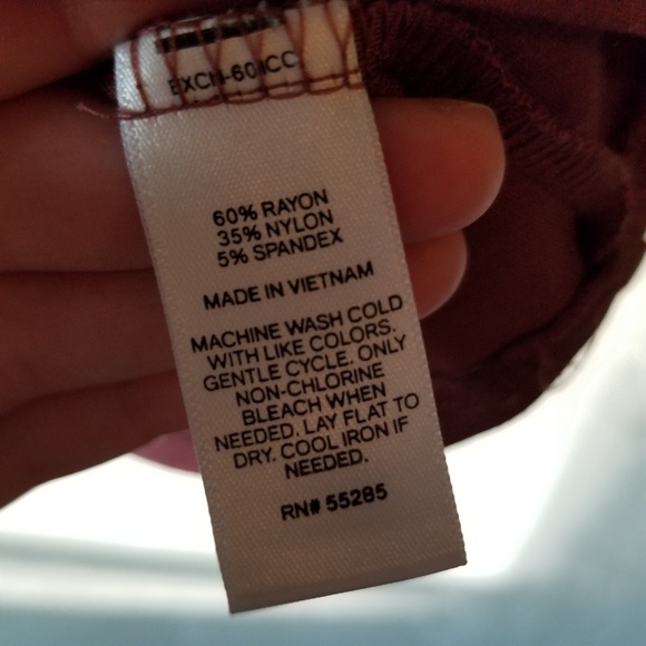 Express Tie Waist Rolled Short Sleeve Blouse - Picture 6 of 6